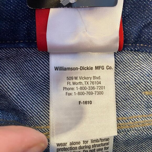 Dickies Mens Carpenter Jeans Size 36X32 Relaxed 2112 Cat 2 Fit Flame-Resistant - Picture 16 of 16